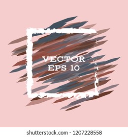 Vector modern bright frame for text. Dynamic stylish geometric frame. Element for the design of business cards, invitations, gift cards, leaflets, brochures, posters, discounts and sales.