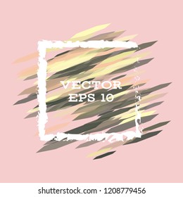 Vector modern bright frame for text. Dynamic stylish geometric frame. Element for the design of business cards, invitations, gift cards, leaflets, brochures, posters, discounts and sales.