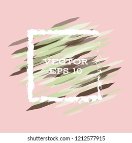 Vector modern bright frame for text. Dynamic stylish geometric frame. Element for the design of business cards, invitations, gift cards, leaflets, brochures, posters, discounts and sales.