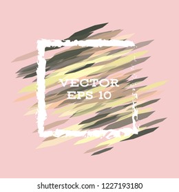 Vector modern bright frame for text. Dynamic stylish geometric frame. Element for the design of business cards, invitations, gift cards, leaflets, brochures, posters, discounts and sales.