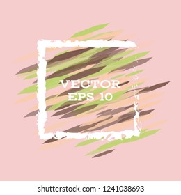 Vector modern bright frame for text. Dynamic stylish geometric frame. Element for the design of business cards, invitations, gift cards, leaflets, brochures, posters, discounts and sales.