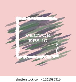 Vector modern bright frame for text. Dynamic stylish geometric frame. Element for the design of business cards, invitations, gift cards, leaflets, brochures, posters, discounts and sales.