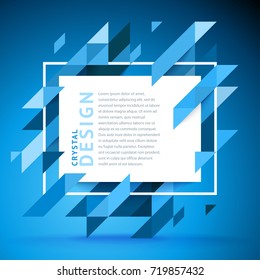 Vector modern bright frame for text. Dynamic stylish geometric frame. Element for the design of business cards, invitations, gift cards, leaflets, brochures, posters, leaflets, discounts and sales.
