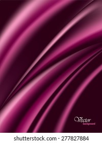 Vector Modern Bright Pink Wavy Background.