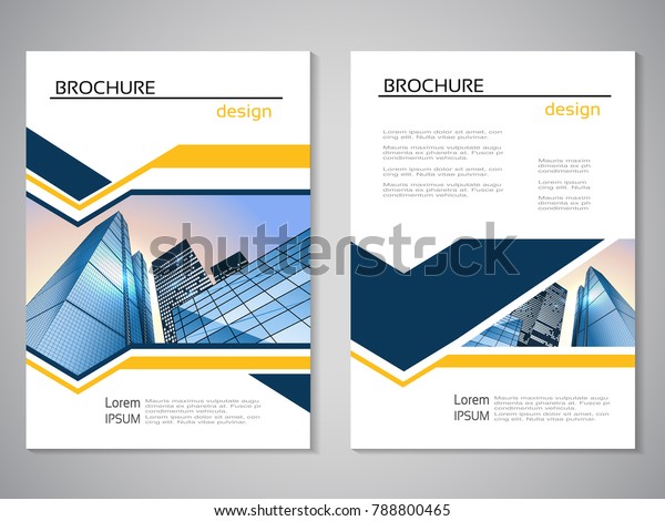 Vector Modern Brochure Abstract Flyer Background Stock Vector Royalty Free