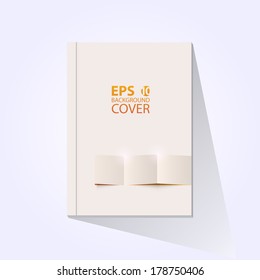 Vector modern brochure, book, flyer, journal cover design template.