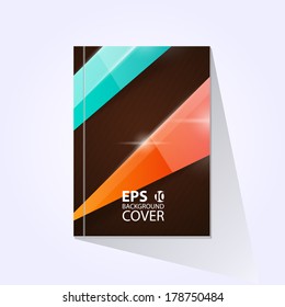 Vector modern brochure, book, flyer, journal cover design template.