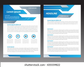 Vector modern Brochure Flyer design Layout template, size A4, Front page and back page, infographics