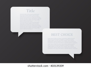 Vector modern bubble speech or chat background