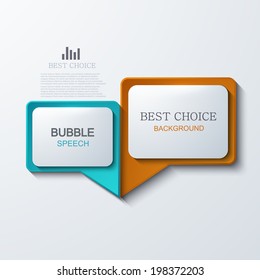 Vector modern bubble speech icons set. Business development