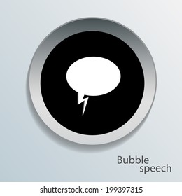 Vector modern bubble speech icons