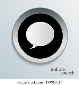 Vector modern bubble speech icons