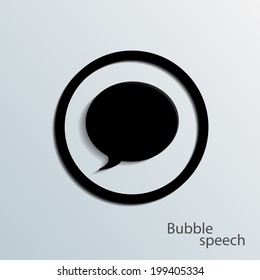 Vector modern bubble speech icons