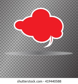 Vector modern bubble speech illustration