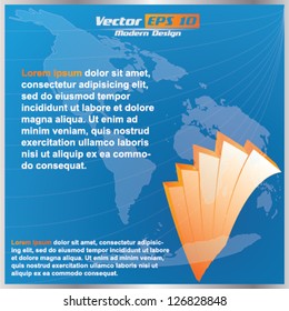 Vector modern business background / brochure design