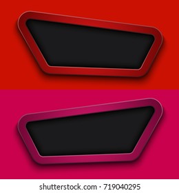 Vector modern business banner frame background with place for your text