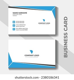 Vector moderno tarjeta de visita. moderna tarjeta de presentación creativa y plantilla de tarjeta de nombre. Vector de tarjeta de negocios moderna, creativa y limpia, disposición en rectángulo de tamaño.