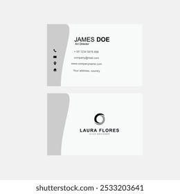 Tarjeta de visita moderna del Vector. Plantilla creativa moderna de la tarjeta de visita y de la tarjeta de nombre