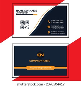 Diseño de tarjetas de visita modernas para vectores