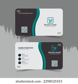 Vector modern business card design.