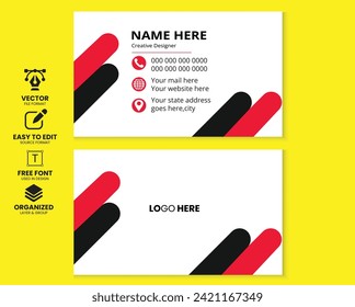 Vector modern Business card card design template