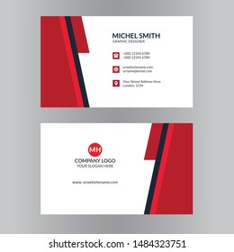 Vector modern business card template. vector