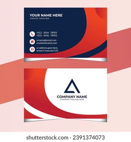 Vector modern business card template