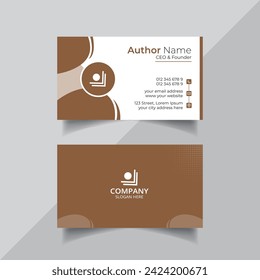 Vector modern business card template or visiting card design