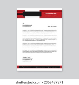 Vector modern business and corporate letterhead template