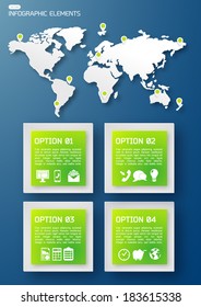 Vector Modern Business Infographic Background 