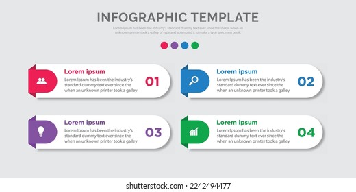 Vector modern business infographic template design