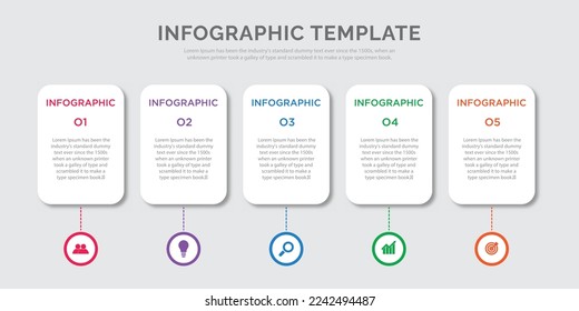 Vector modern business infographic template design
