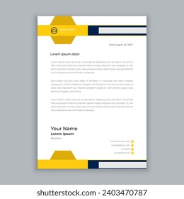 diseño de plantillas de membrete de negocios modernas vectoriales con un elemento mínimo