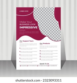 Página de portada del folleto y diseño de volantes multipropósito de negocios modernos vectores