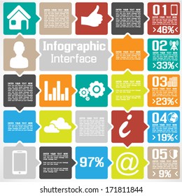 VECTOR MODERN BUSINESS SQUARE BACKGROUND ILLUSTRATION INFOGRAPHIC PAPER