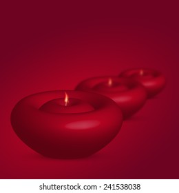 Vector modern candle background. happi diwali. Eps10