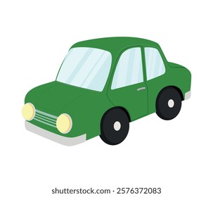 Vector modern cartoon car. Auto funny and cute.