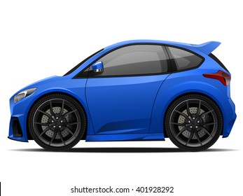 Vector modern cartoon car, sports car