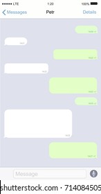 Vector modern chatting window. Social network concept design