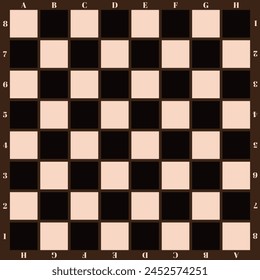 Vector modern chess board background design. Black and white chess board background design in flat style