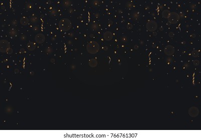 Vector modern Christmas or 2018 Happy New Year winter holiday invitation card background