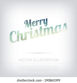Vector modern Christmas greeting card with colorful trendy and modern polygonal texture on text