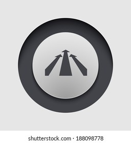 Vector modern circle icon. Eps 10 illustration