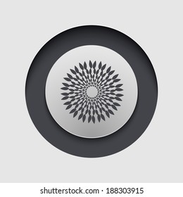 Vector modern circle icon. Eps 10 illustration
