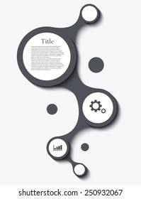 Vector modern circle infographic background design element