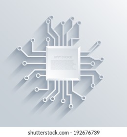 Vector modern circuit board background. Eps 10
