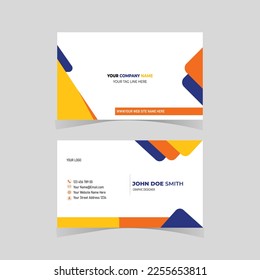 Vector modern clean business card template