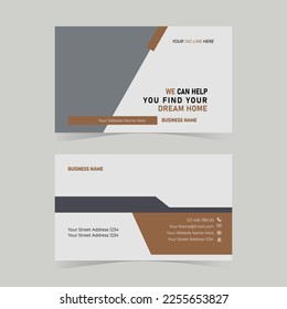 Vector modern clean business card template