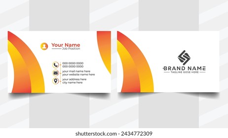  vector modern and clean business card template design