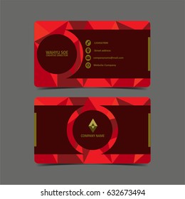 Vector modern and clean business card name card design template